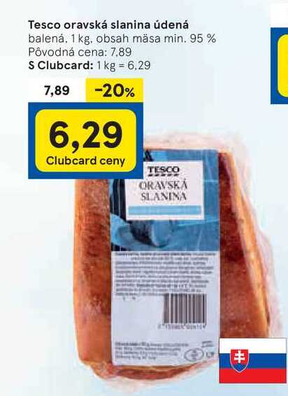 Tesco Oravsk Slanina Kg V Akcii Zlacnene Sk