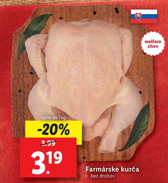 Hydina Slovensko Farm Rske Kuracie Rezne Kg V Akcii Zlacnene Sk