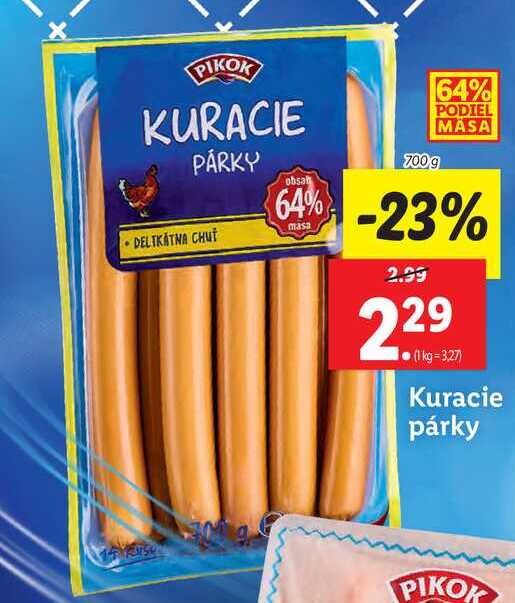 Zipser párky XXL 100 g v akcii Zlacnene sk