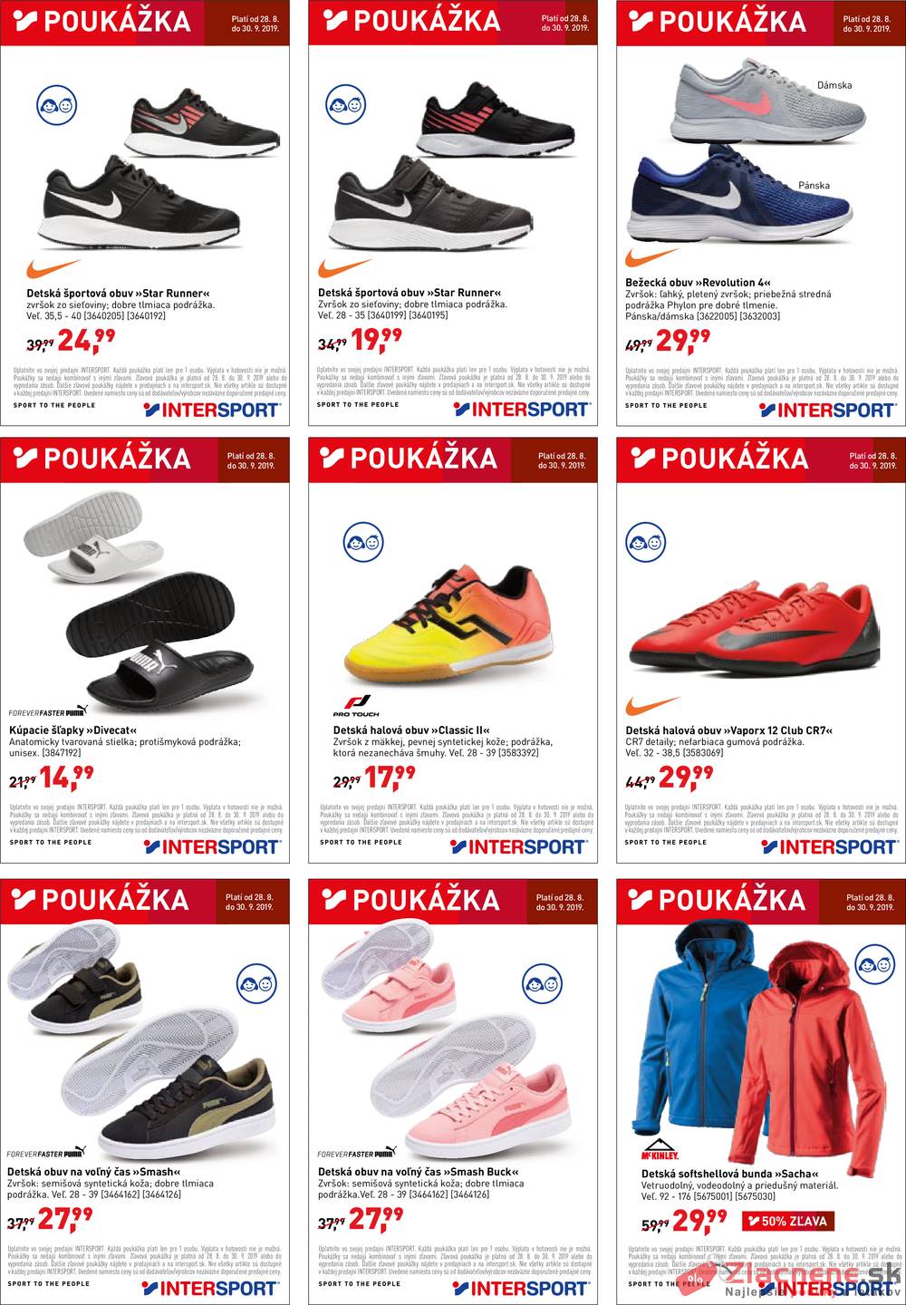 Leták INTERSPORT - Intersport od 28.8. do 30.9.2019 - strana 1 Leták INTERSPORT - Intersport od 28.8. do 30.9.2019 - strana 1