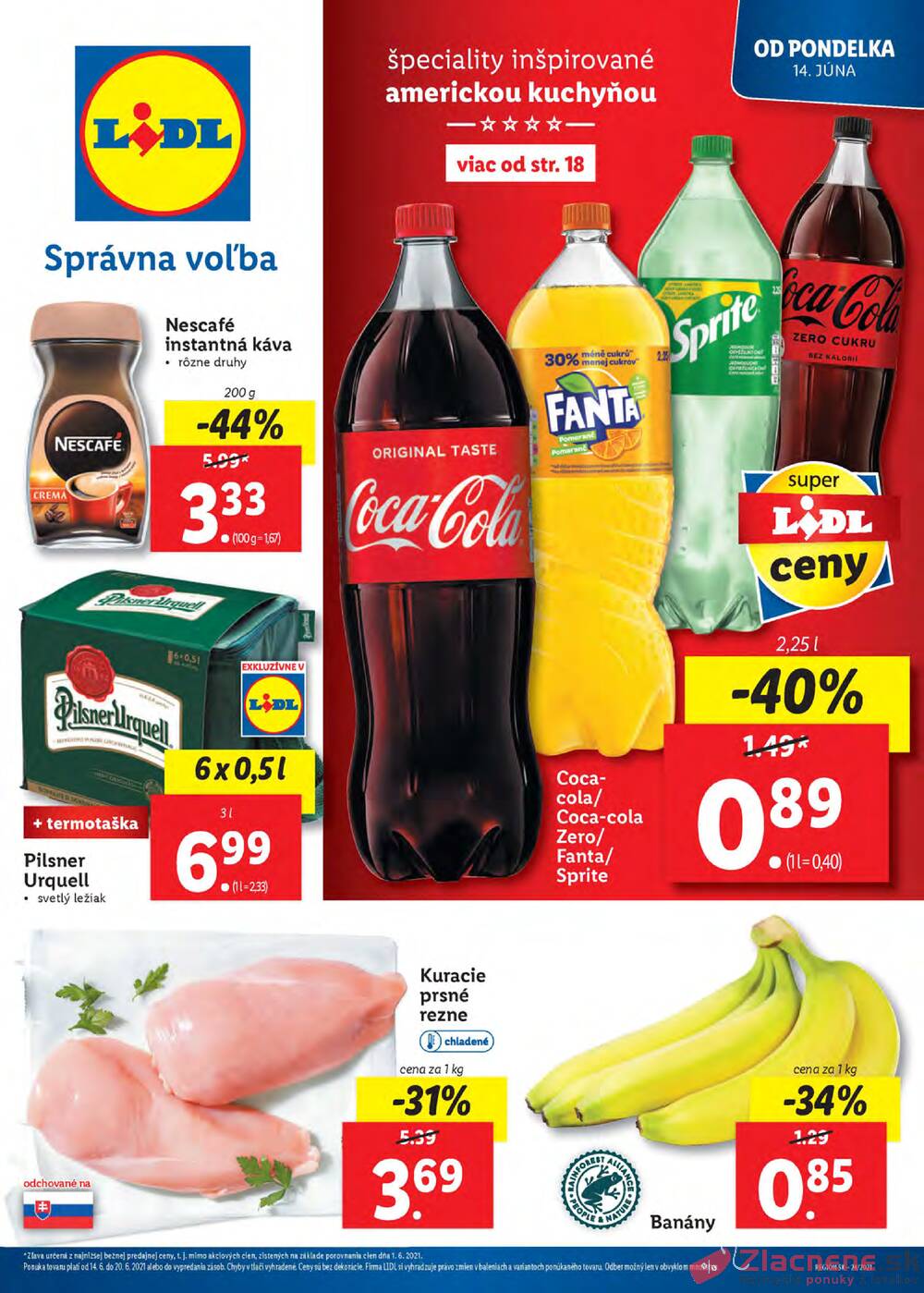 Leták Lidl - Lidl Amerika od 14.6. do 20.6.2021 - strana 1 Leták Lidl - Lidl Amerika od 14.6. do 20.6.2021 - strana 1