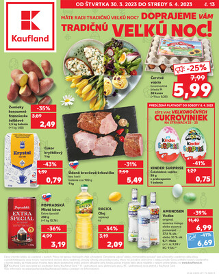 Leták Kaufland 30.3. - 5.4. - Kaufland Prešov - Sekčov 