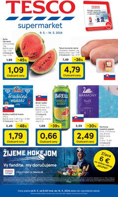 Leták Tesco supermarkety od 9.5. do 14.5.2024