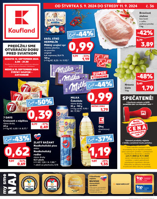 Leták Kaufland 5.9. - 11.9. - Kaufland Stará Ľubovňa