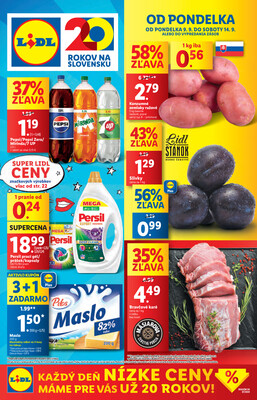 Leták Lidl Pondelok od 9.9. do 15.9.2024