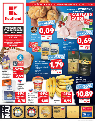 Leták Kaufland 12.9. - 18.9. - Kaufland Bratislava - Nové Mesto