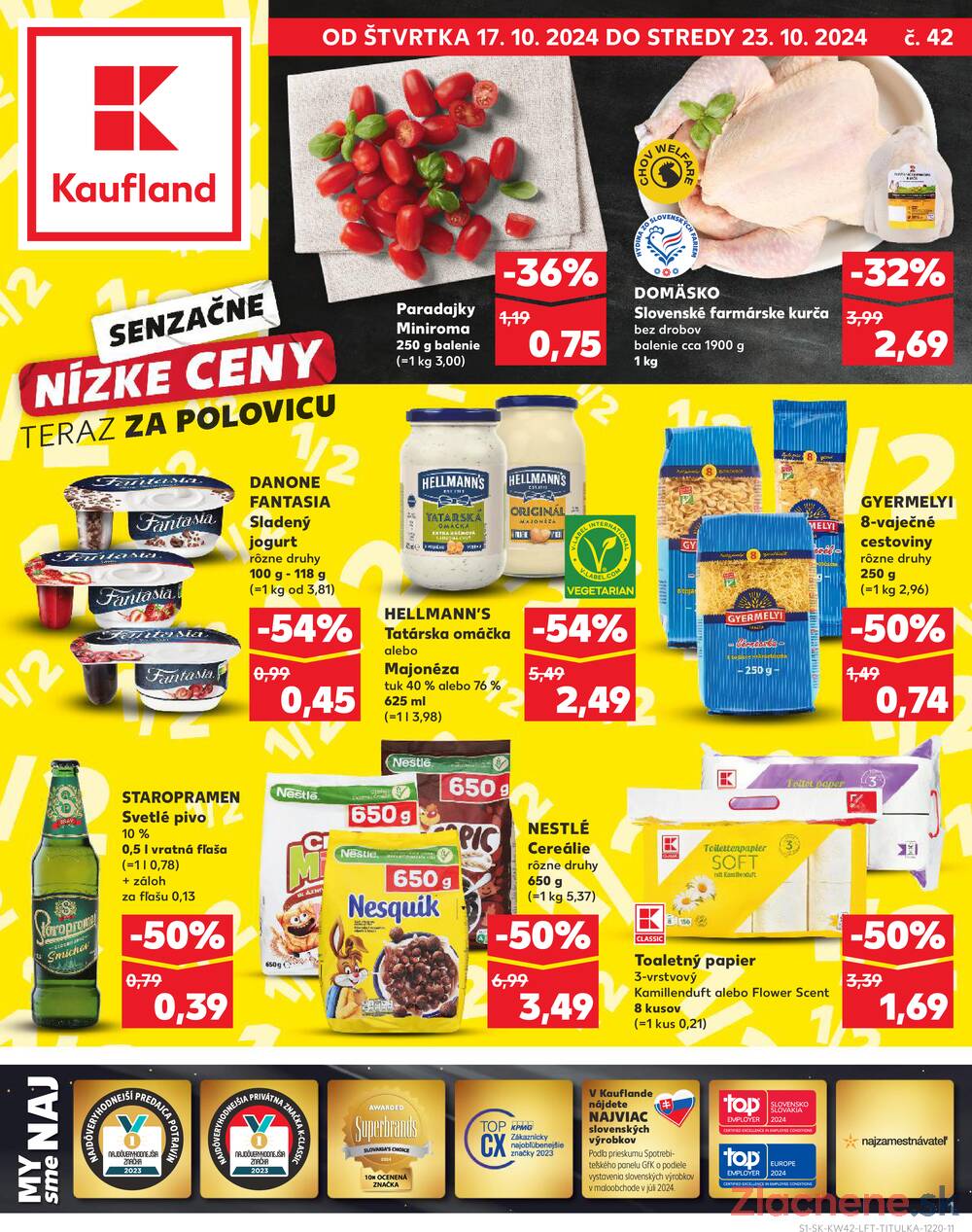 Leták Kaufland - Kaufland 17.10. - 23.10. - Kaufland Trenčín - Gen. M. R. Štefánika - strana 1