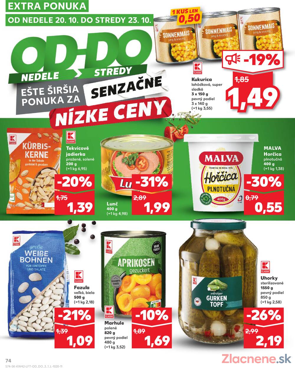 Leták Kaufland - Kaufland 17.10. - 23.10. - Kaufland Bratislava - Petržalka - strana 74