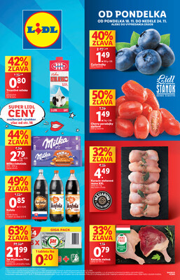 Leták Lidl Pondelok od 18.11. do 24.11.2024