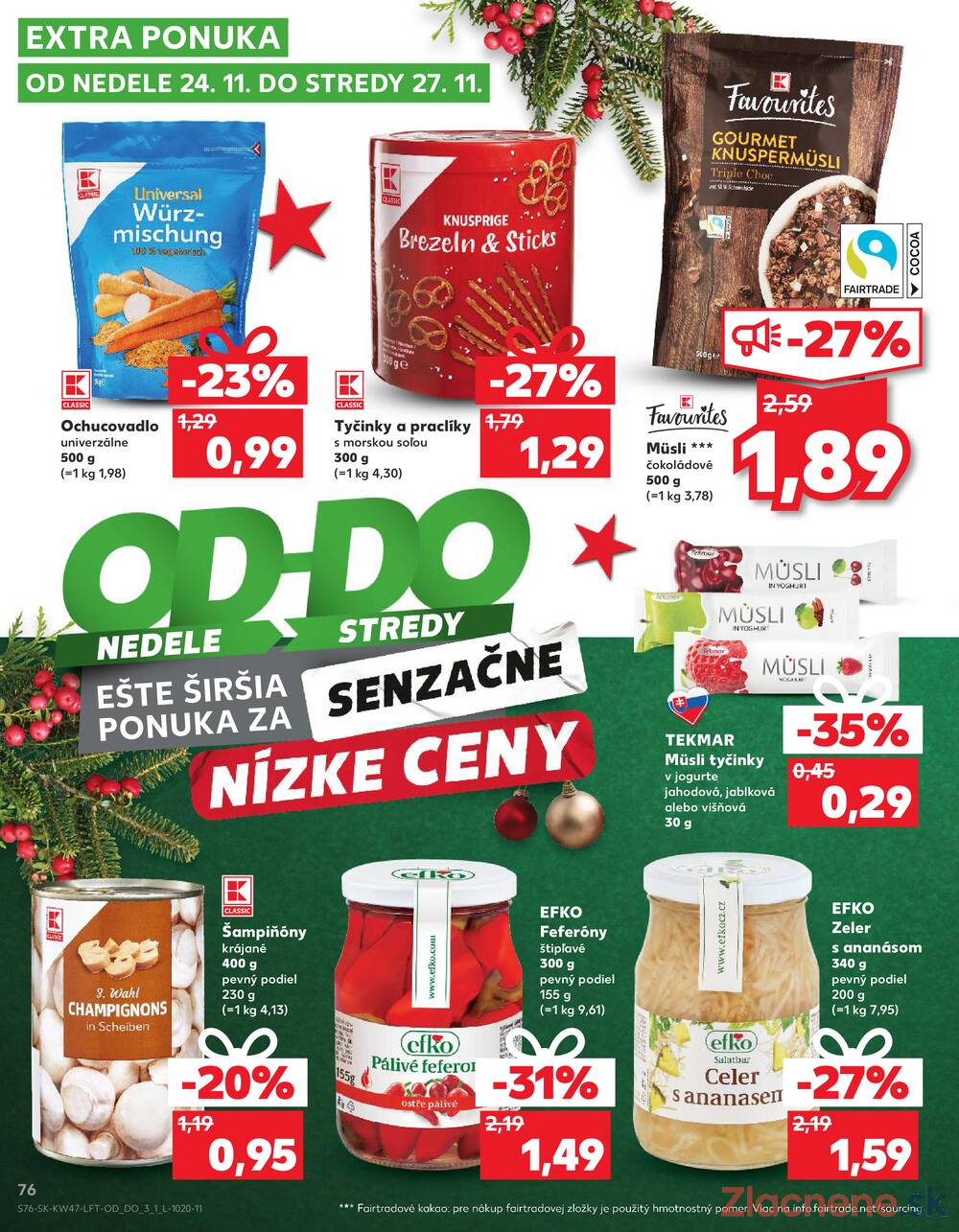 Leták Kaufland - Kaufland 21.11. - 27.11. - Kaufland Trnava - strana 76