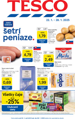 Leták Tesco malé hypermarkety od 22.1. do 28.1.2025