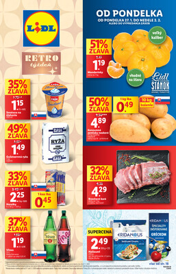 Leták Lidl Pondelok od 27.1. do 2.2.2025