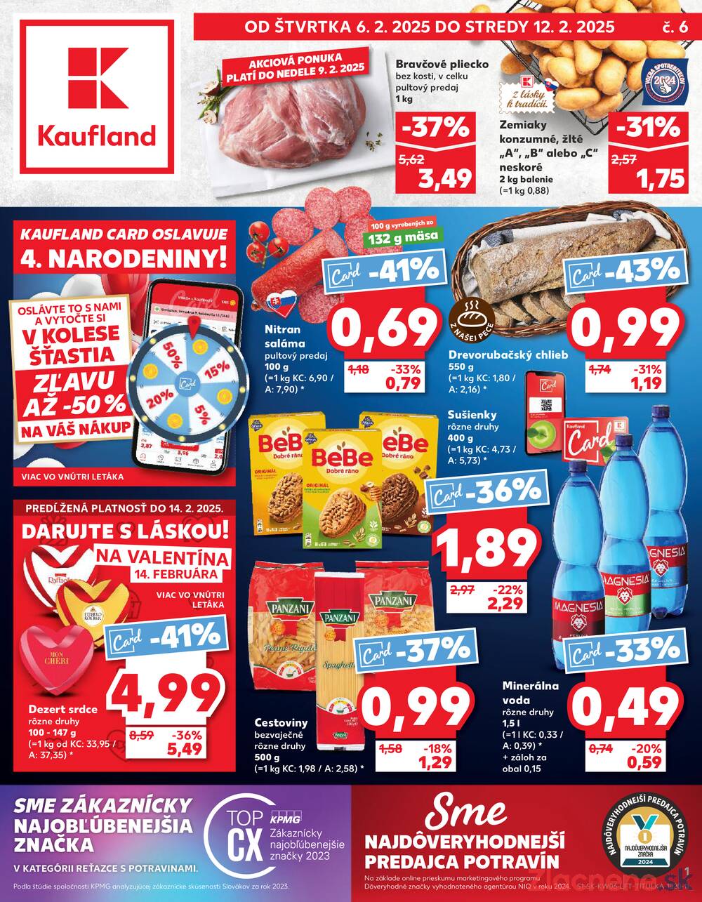 Leták Kaufland - Kaufland 6.2. - 12.2. - Kaufland Bardejov - strana 1