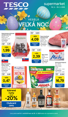 Tesco supermarkety od 19.3. do 25.3.2025