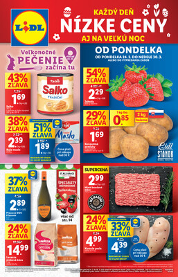 Leták Lidl Pondelok od 24.3. do 30.3.2025