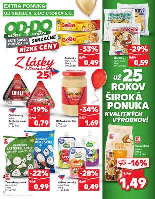Kaufland 30.4. - 6.5. - Kaufland Poprad - Jiřího Wolkera