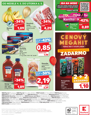 Kaufland 30.4. - 6.5. - Kaufland Poprad - Jiřího Wolkera