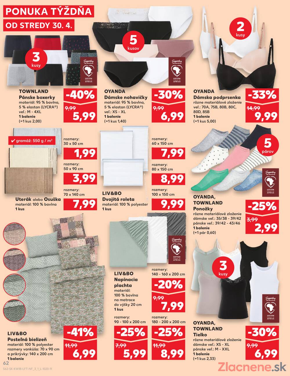 Leták Kaufland - Kaufland 30.4. - 6.5. - Kaufland Bratislava - Petržalka - strana 62