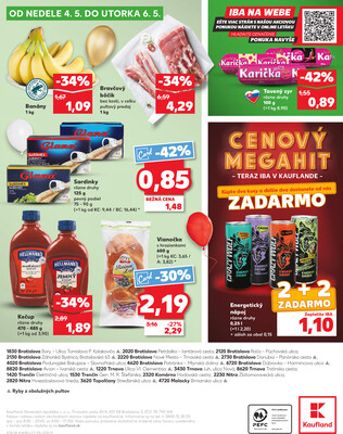 Kaufland 30.4. - 6.5. - Kaufland Bratislava - Rača