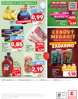 Kaufland 30.4. - 6.5. - Kaufland Liptovský Mikuláš
