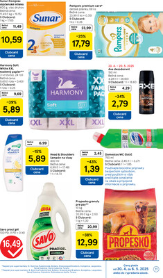 Tesco supermarkety od 30.4. do 6.5.2025