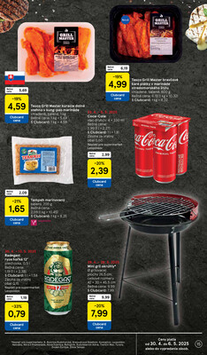 Tesco supermarkety od 30.4. do 6.5.2025
