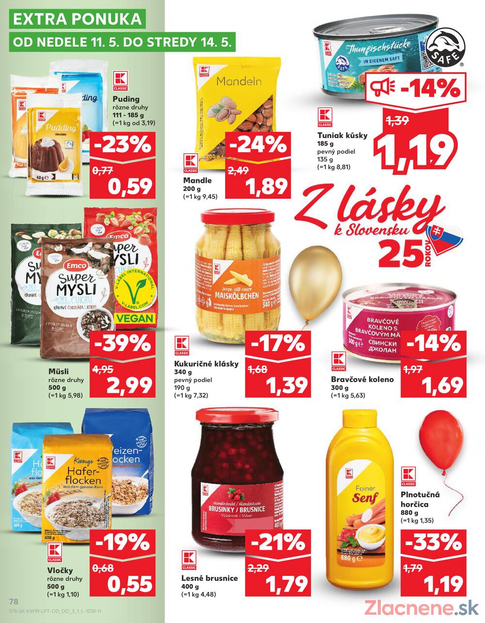 Leták Kaufland - Kaufland 7.5. - 14.5. - Kaufland Šamorín-Mliečno - Krajinská cesta - strana 78