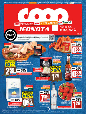 COOP Jednota Slovensko : 1 leták