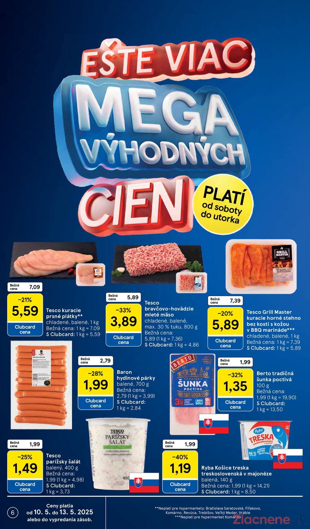 Leták Tesco - Tesco malé hypermarkety od 7.5. do 13.5.2025 - strana 6 Leták Tesco - Tesco malé hypermarkety od 7.5. do 13.5.2025 - strana 6