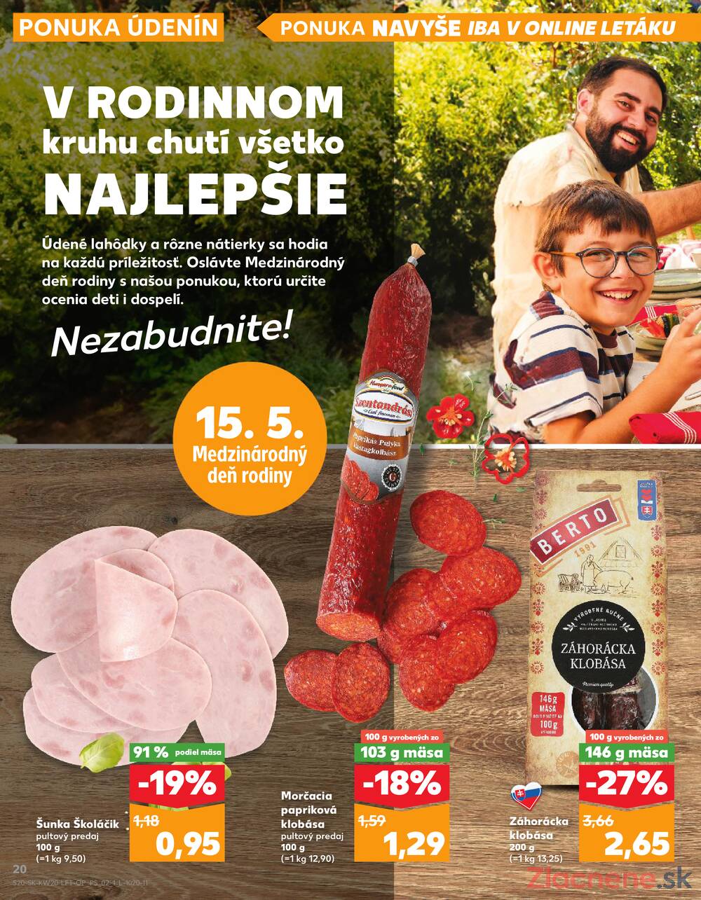Leták Kaufland - Kaufland 15.5. - 21.5. - Kaufland Prešov - Sekčov  - strana 20