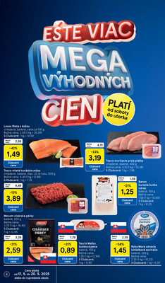Tesco supermarkety od 14.5. do 20.5.2025