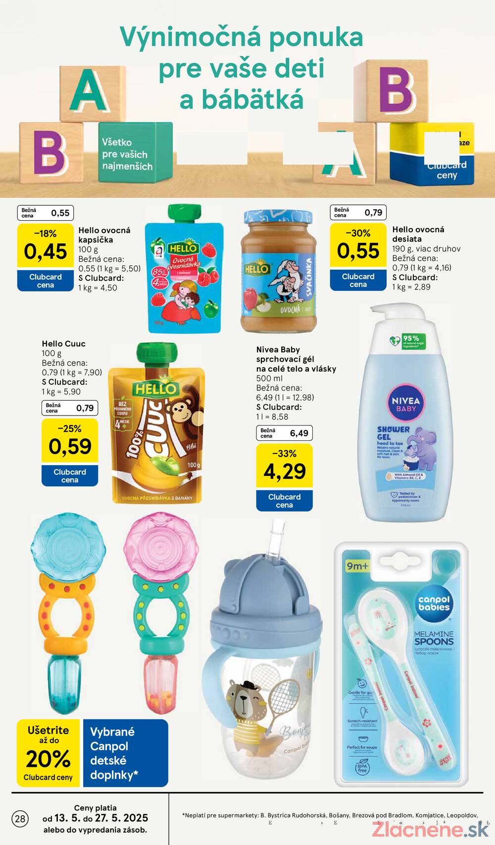 Leták Tesco - Tesco supermarkety od 21.5. do 27.5.2025 - strana 28 Leták Tesco - Tesco supermarkety od 21.5. do 27.5.2025 - strana 28