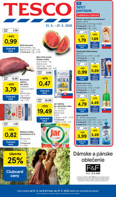 Tesco malé hypermarkety od 21.5. do 27.5.2025