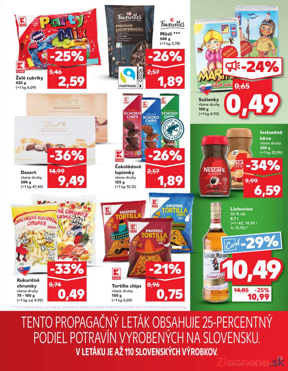 Leták Kaufland - Kaufland 29.5. - 4.6. - Kaufland (A. H. Škultétyho, Veľký Krtíš) - strana 73