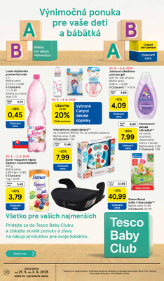 Tesco malé hypermarkety od 28.5. do 3.6.2025