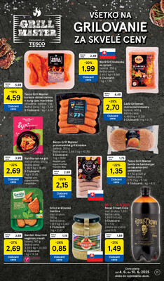 Tesco supermarkety od 4.6. do 10.6.2025
