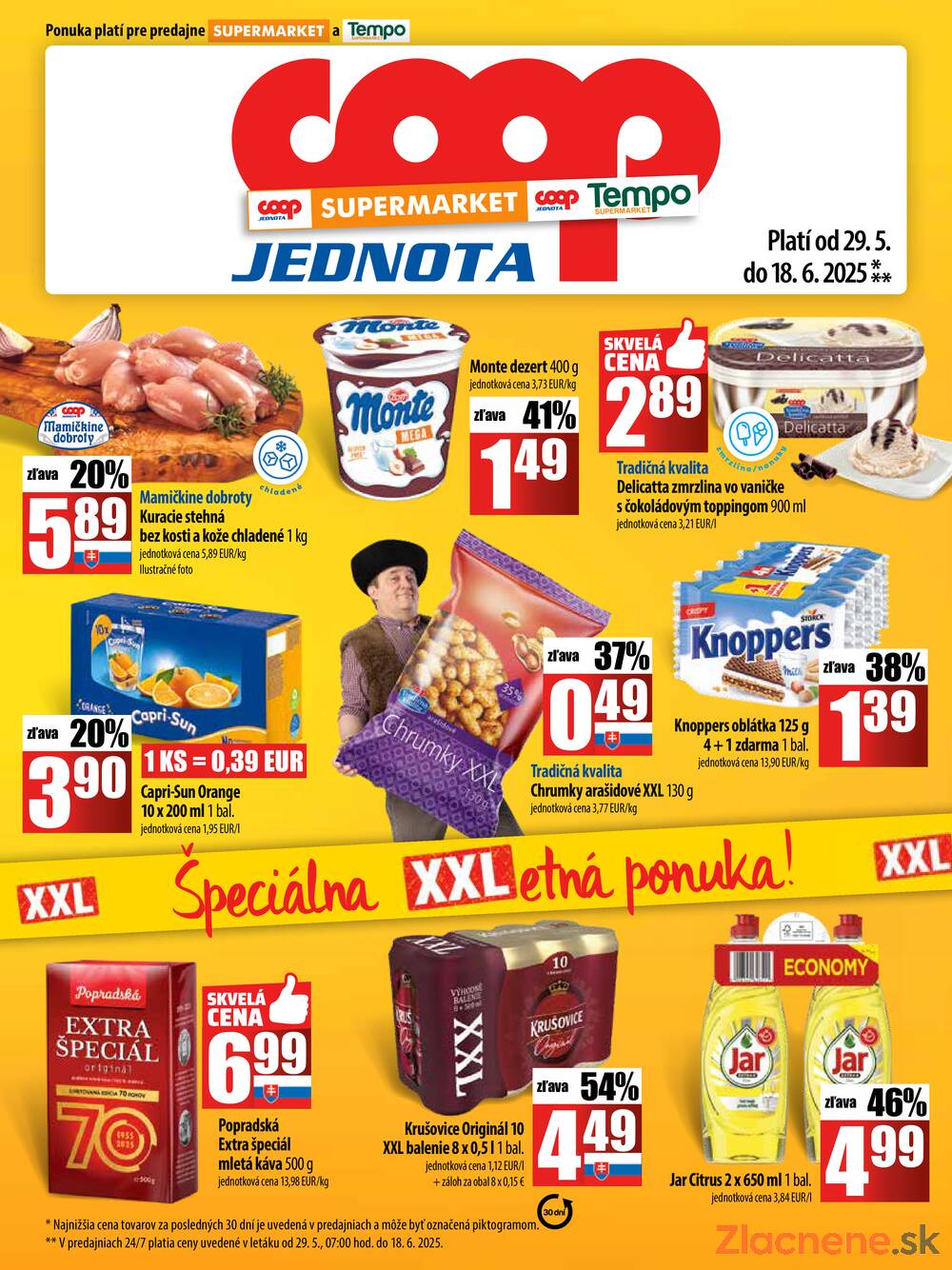 Leták COOP Jednota Slovensko - COOP do 18.6. - strana 1