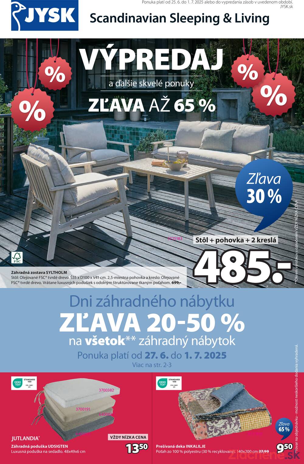 Leták Jysk - Jysk od 25.6. do 1.7.2025 - strana 1
