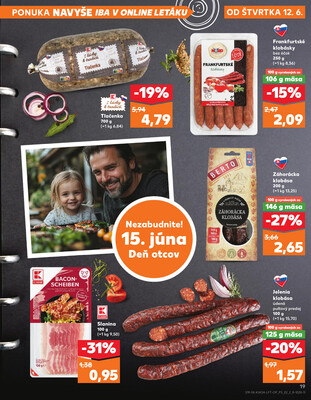 Kaufland 12.6. - 18.6. - Kaufland Trebišov