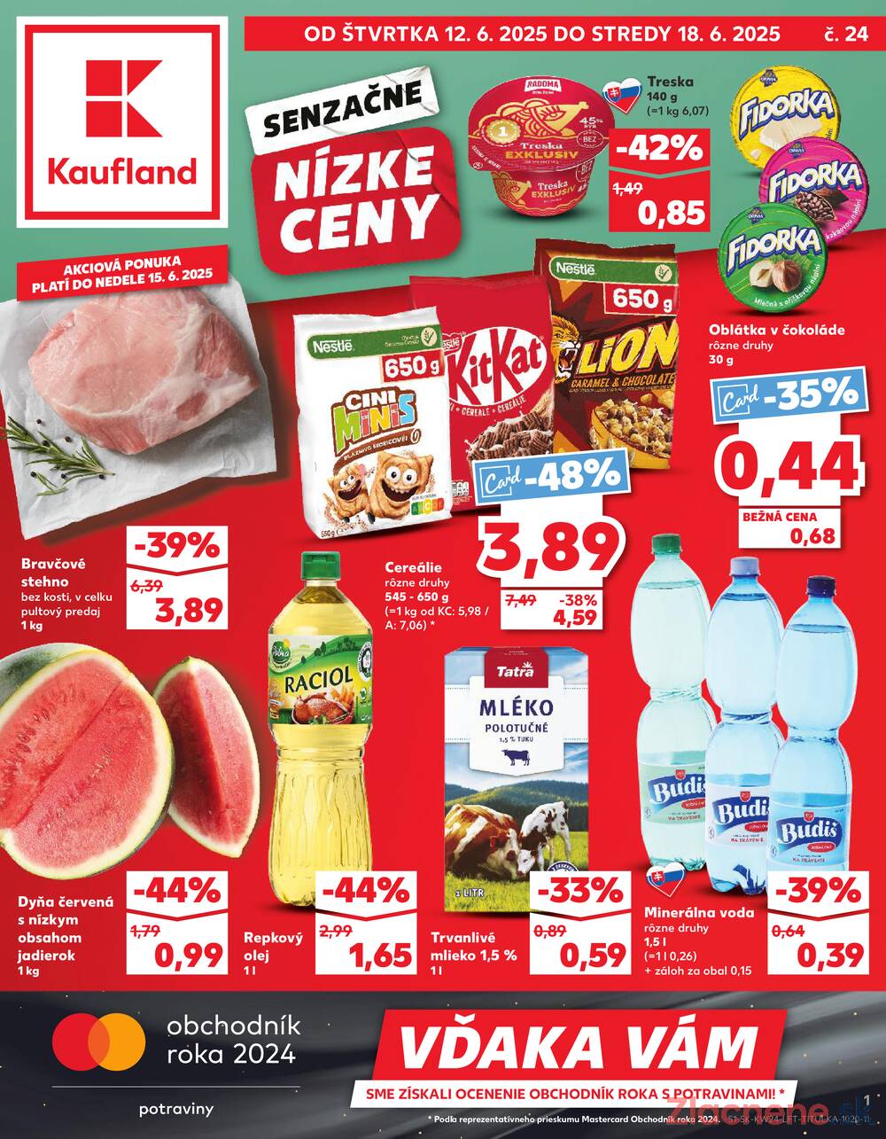Leták Kaufland - Kaufland 12.6. - 18.6. - Kaufland Poprad - Jiřího Wolkera - strana 1