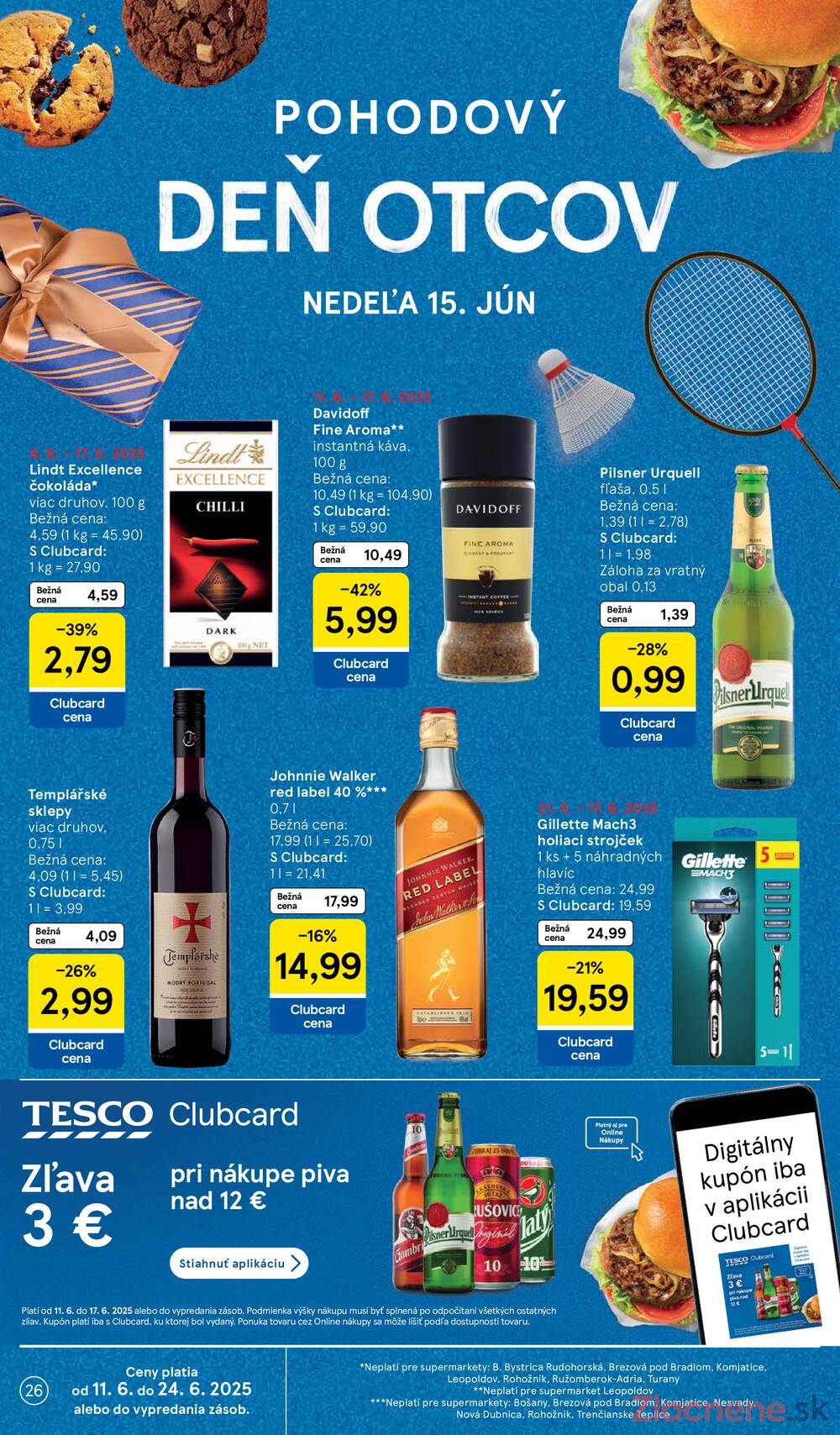 Leták Tesco - Tesco supermarkety od 11.6. do 17.6.2025 - strana 26 Leták Tesco - Tesco supermarkety od 11.6. do 17.6.2025 - strana 26
