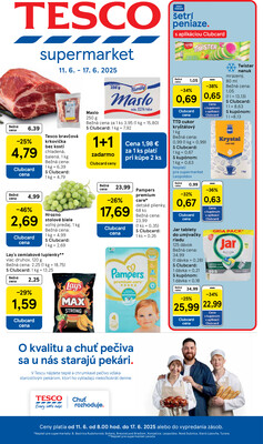 Leták Tesco supermarkety od 11.6. do 17.6.2025