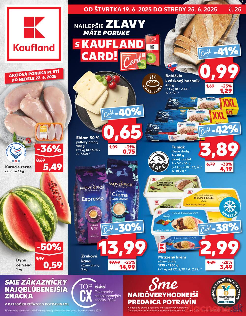 Leták Kaufland - Kaufland 19.6. - 25.6. - Kaufland Kežmarok - strana 1