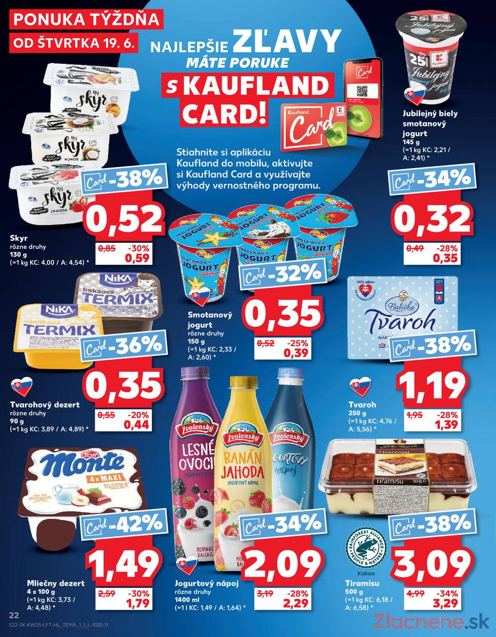 Leták Kaufland - Kaufland 19.6. - 25.6. - Kaufland  Bratislava - Zahorska Bystrica - strana 22