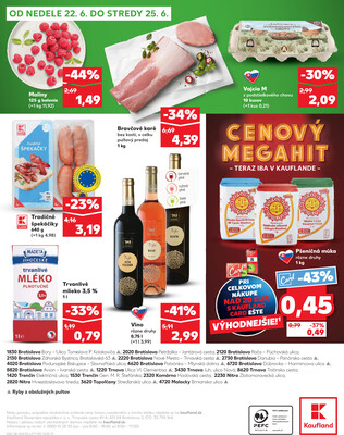 Kaufland 19.6. - 25.6. - Kaufland Malacky