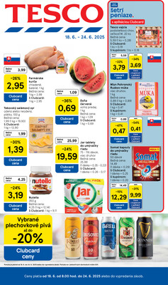 Tesco malé hypermarkety od 18.6. do 24.6.2025