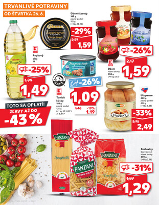 Kaufland 26.6. - 2.7. - Kaufland Bytča