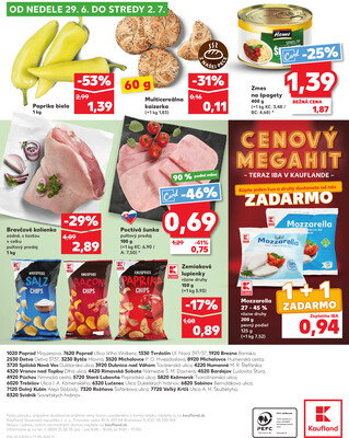 Kaufland 26.6. - 2.7. - Kaufland Rimavská Sobota
