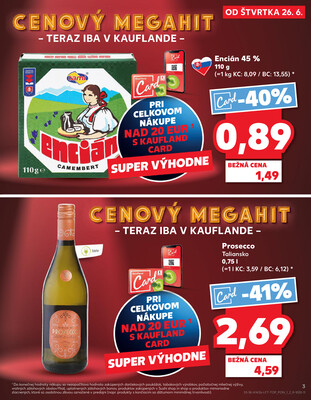 Kaufland 26.6. - 2.7. - Kaufland Púchov