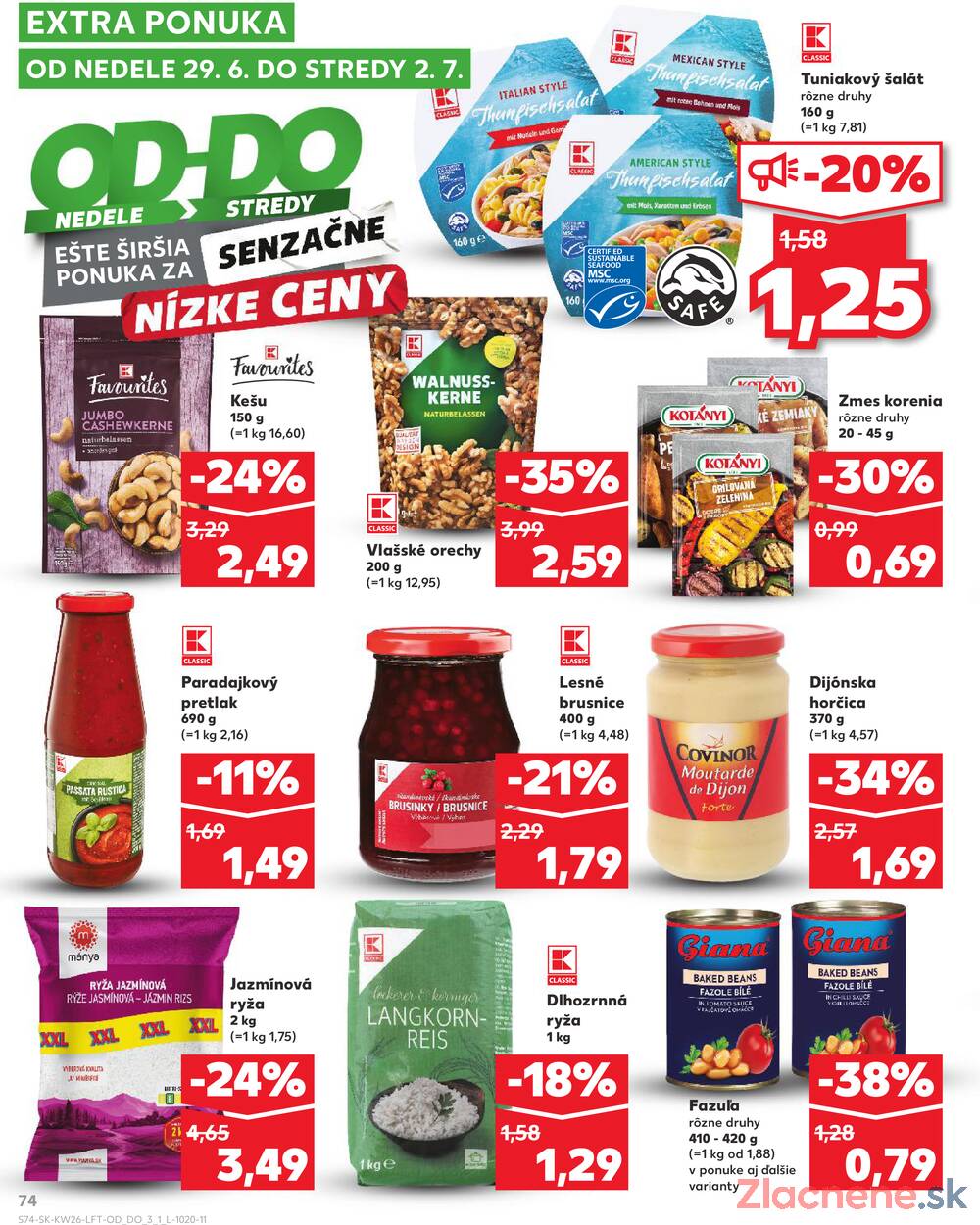 Leták Kaufland - Kaufland 26.6. - 2.7. - Kaufland Prievidza - strana 74